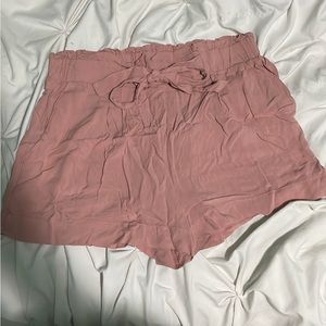 Pink flowy shorts